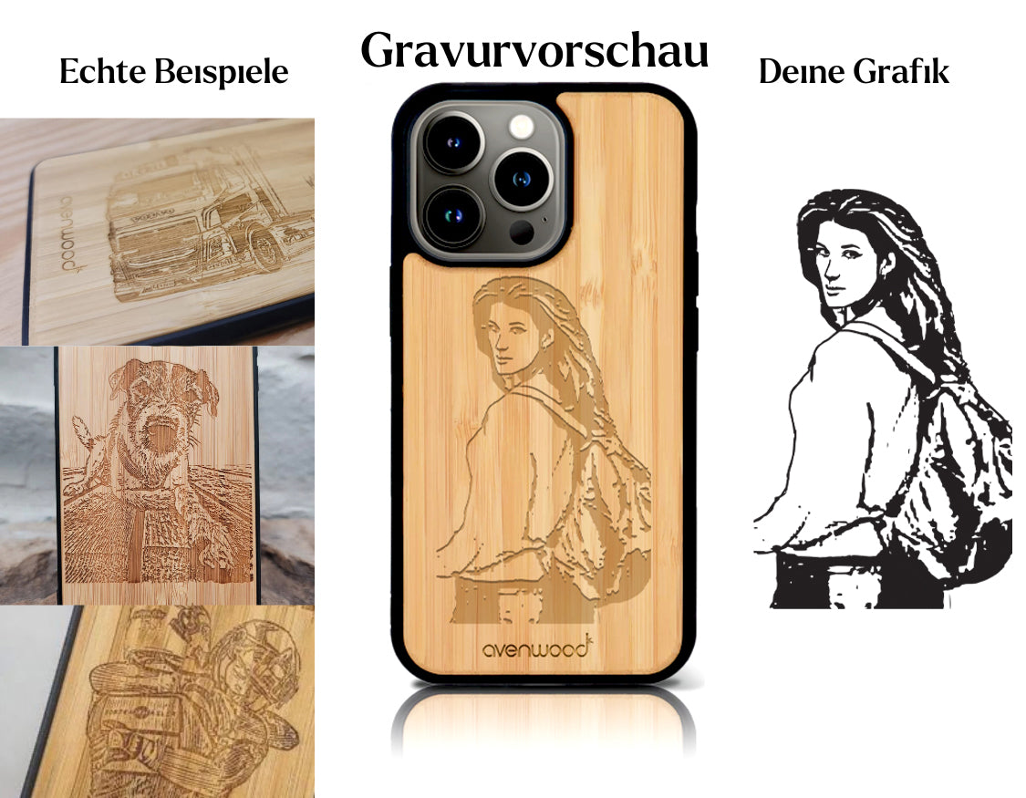 INDIVIDUEL iPhone 15 Pro Max bambou plastique